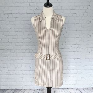 Retro 70's Aqua Blues Mini GoGo Dress